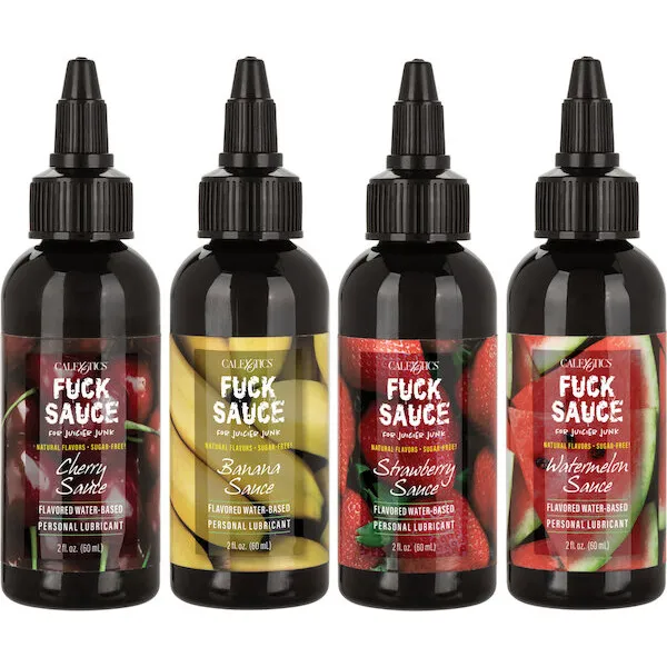 Fuck-Sauce-Flavored-Water-Based-Personal-Lubricant-Variety-4-Pack-2-oz-Each