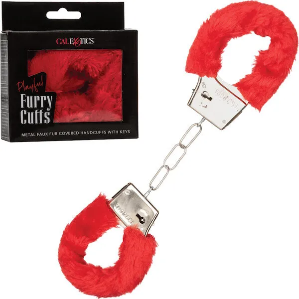 Playful-Furry-Cuffs-Red