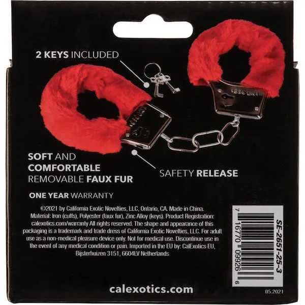 Playful-Furry-Cuffs-Red