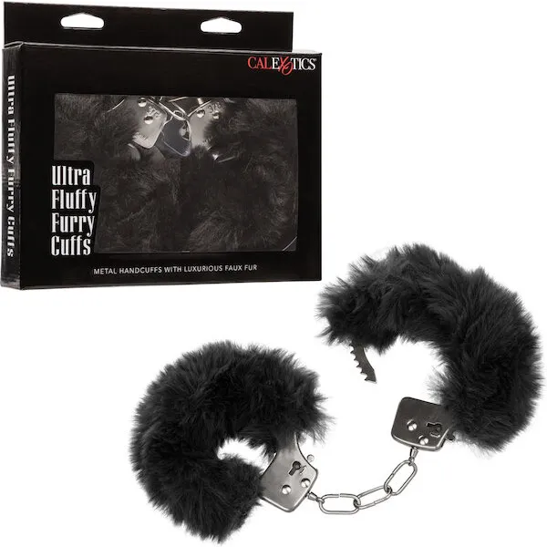 Ultra-Fluffy-Furry-Cuffs-Black