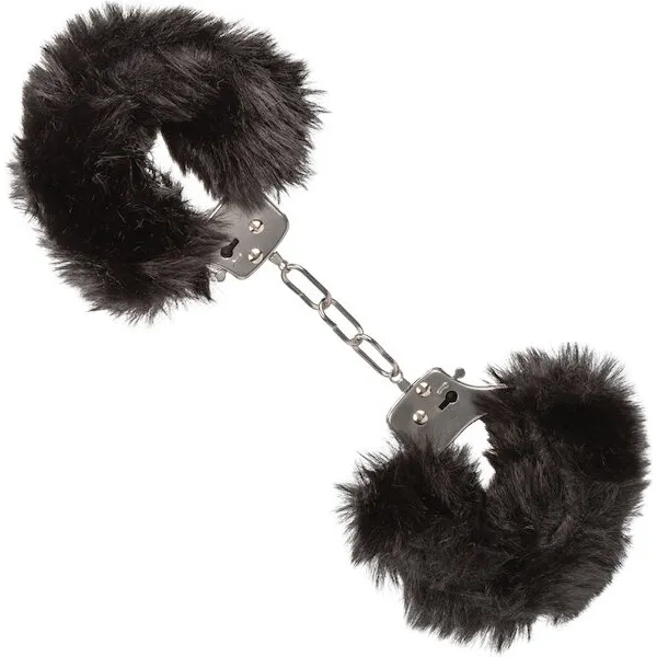 Ultra-Fluffy-Furry-Cuffs-Black