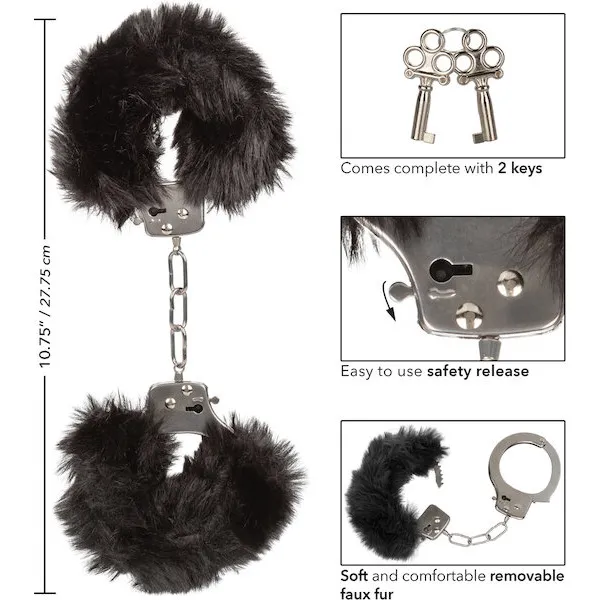 Ultra-Fluffy-Furry-Cuffs-Black