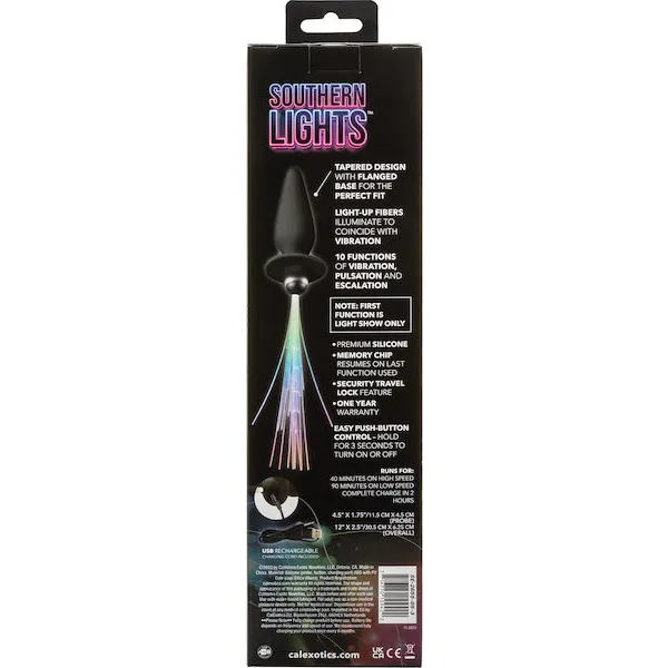 Southern-Lights-Rechargeable-Vibrating-Light-Up-Anal-Probe-Black