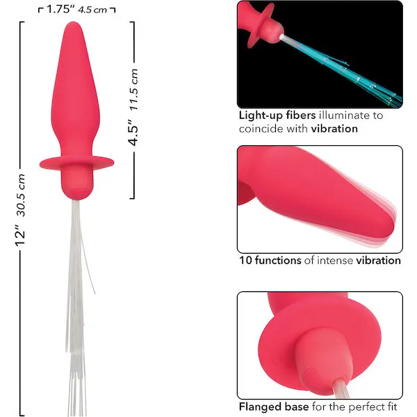 Southern Lights Rechargeable Vibrating Light Up Anal Probe - Pink