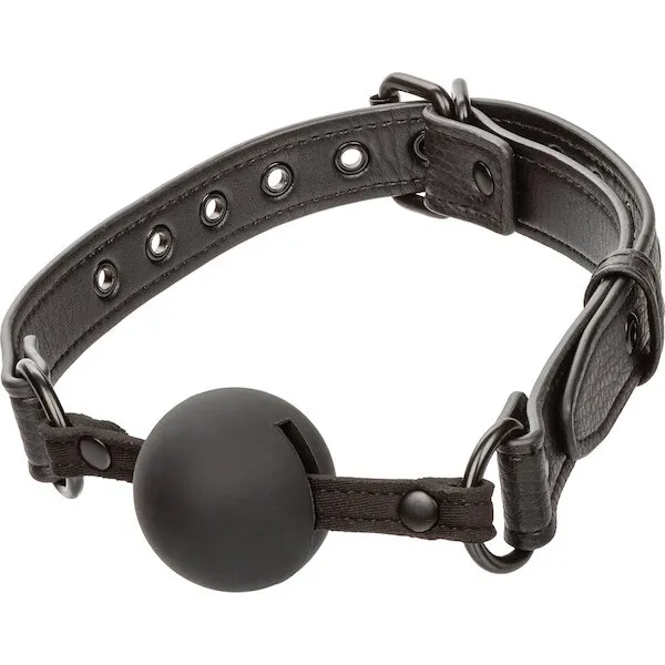 Nocturnal-Collection-Silicone-Ball-Gag-Black