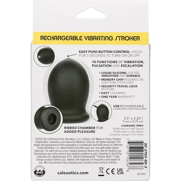 Boundless Rechargeable Vibrating Stroker - Black