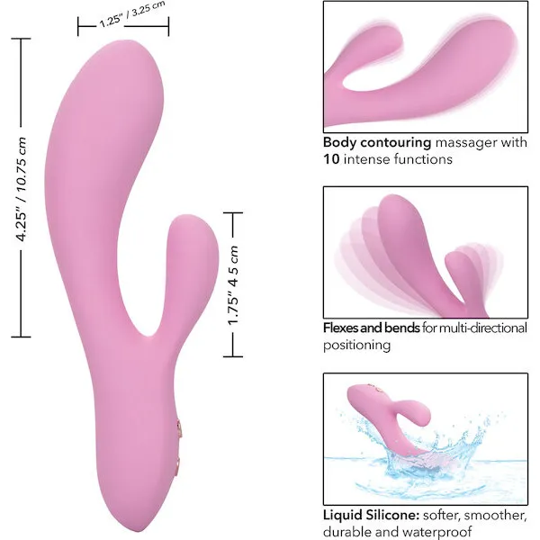 Contour-Zoie-Flexible-Dual-Massager-Pink
