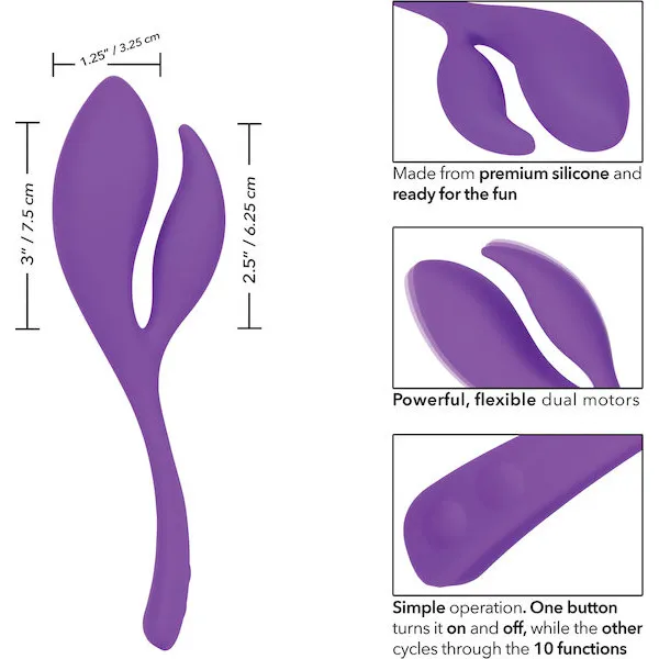 Mini Marvels Silicone Marvelous Climaxer - Purple