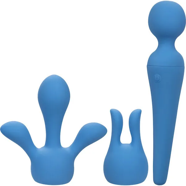 Couture Collection Body Wand Vibrator Kit - Blue