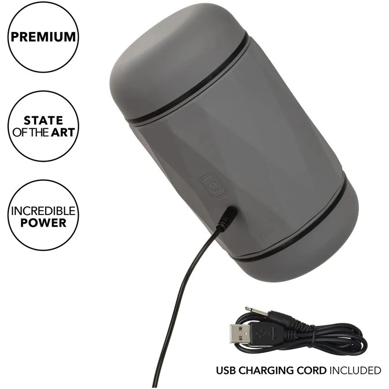 Milk Master Vibro Squeeze Stroker - Black