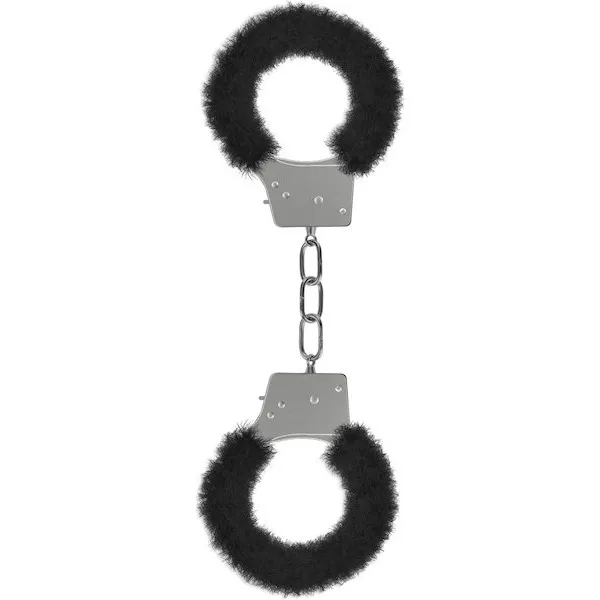 Shots-Ouch-Beginner-039-s-Handcuffs-Furry-Black