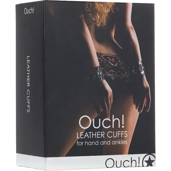Shots-Ouch-Leather-Cuffs-Black