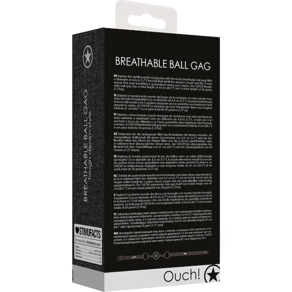 Shots-Ouch-Breathable-Ball-Gag-w-Denim-Straps-Black