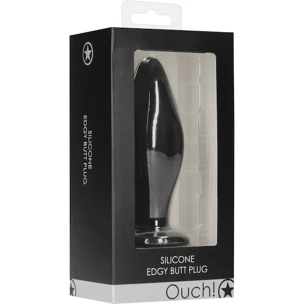Shots-Ouch-Edgy-Butt-Plug-Black