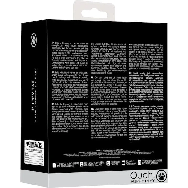 Shots-Ouch-Puppy-Play-Tail-Butt-Plug-Black