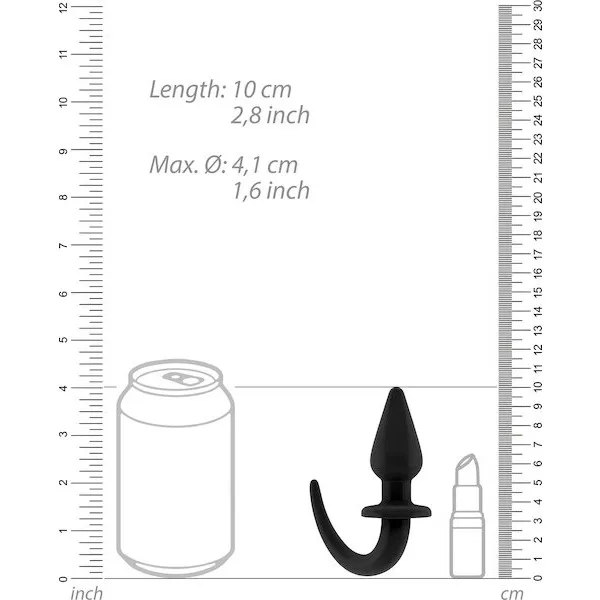 Shots-Ouch-Puppy-Play-Tail-Butt-Plug-Black