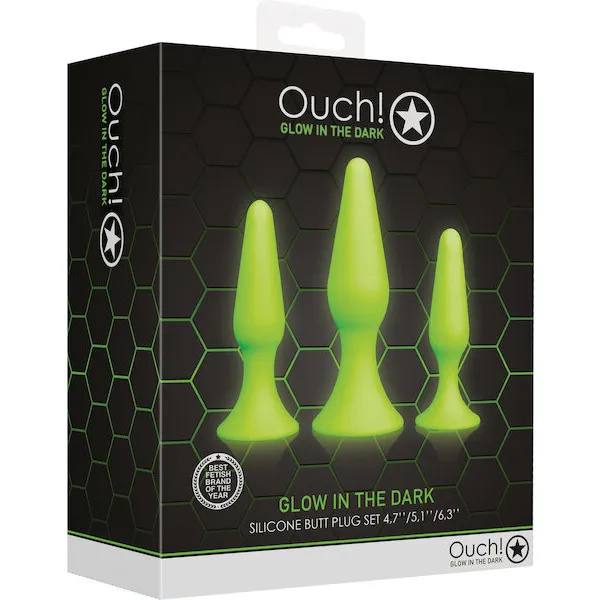 Shots-Ouch-Butt-Plug-Set-Glow-in-the-Dark