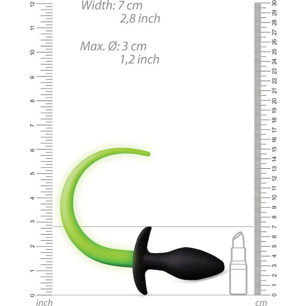 Shots-Ouch-Puppy-Tail-Plug-Glow-in-the-Dark