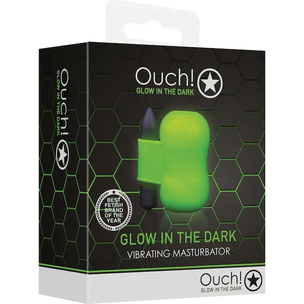 Shots Ouch Vibrating Masturbator - Glow in the Dark