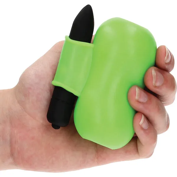 Shots Ouch Vibrating Masturbator - Glow in the Dark