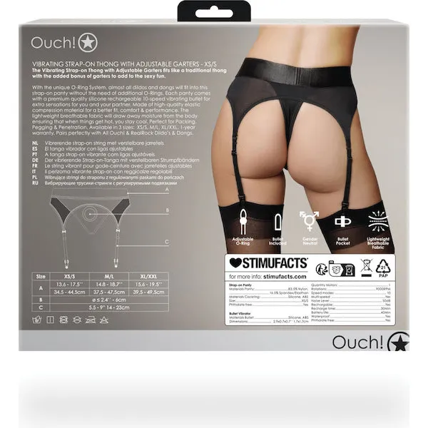 Shots-Ouch-Vibrating-Strap-On-Thong-w-Adjustable-Garters-Black-XS-S