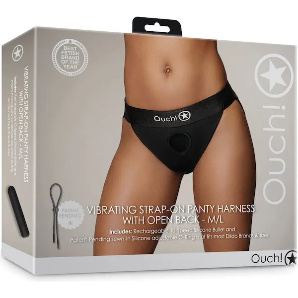 Shots-Ouch-Vibrating-Strap-On-Panty-Harness-w-Open-Back-Black-M-L