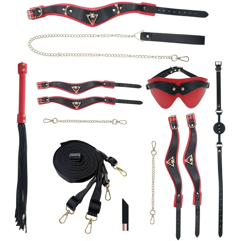 Shots-Ouch-Milan-Collection-Bondage-Kit-w-Bag-Black-Red