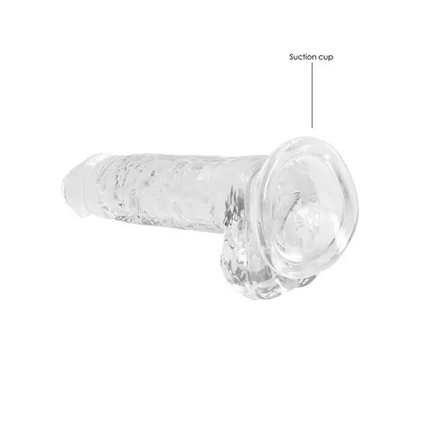 Shots-RealRock-Realistic-Crystal-Clear-7-inch-Dildo-w-Balls-Transparent-Clear