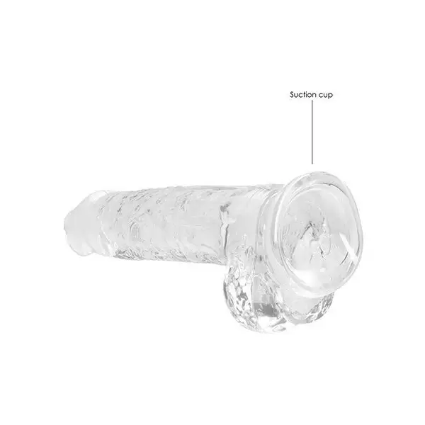 Shots-RealRock-Realistic-Crystal-Clear-8-inch-Dildo-w-Balls-Transparent-Clear