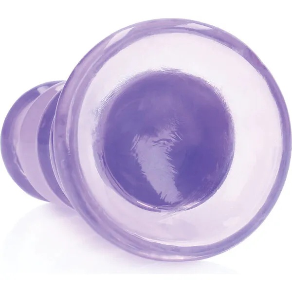 Shots-RealRock-Crystal-Clear-5-5-inch-Curvy-Dildo-Butt-Plug-Purple
