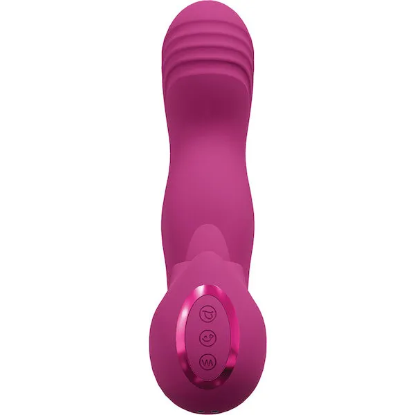 Shots Yumi Triple Action G-Spot Vibrator &amp; Stimulator - Pink