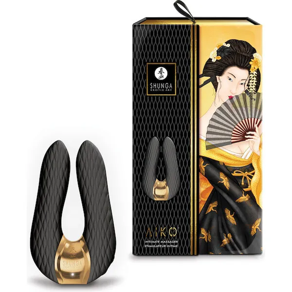 Shunga-Aiko-Intimate-Massager-Black