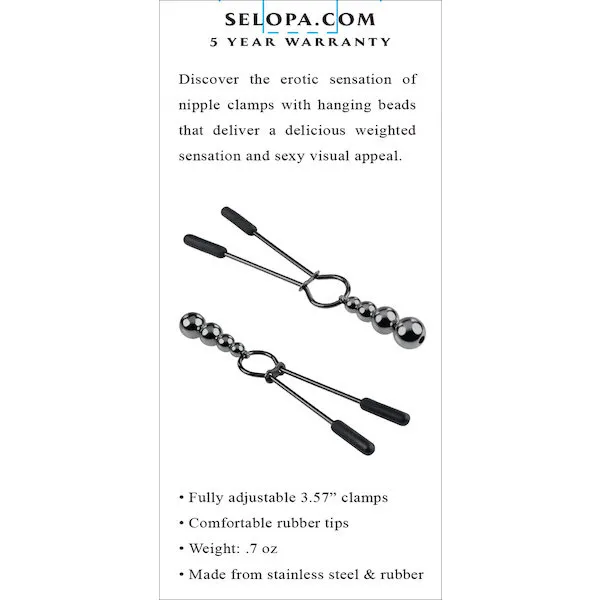 Selopa-Beaded-Nipple-Clamps-Black-Chrome