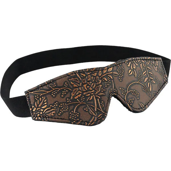 Spartacus-Faux-Fur-Lining-Blindfold-Brown-Floral-Print
