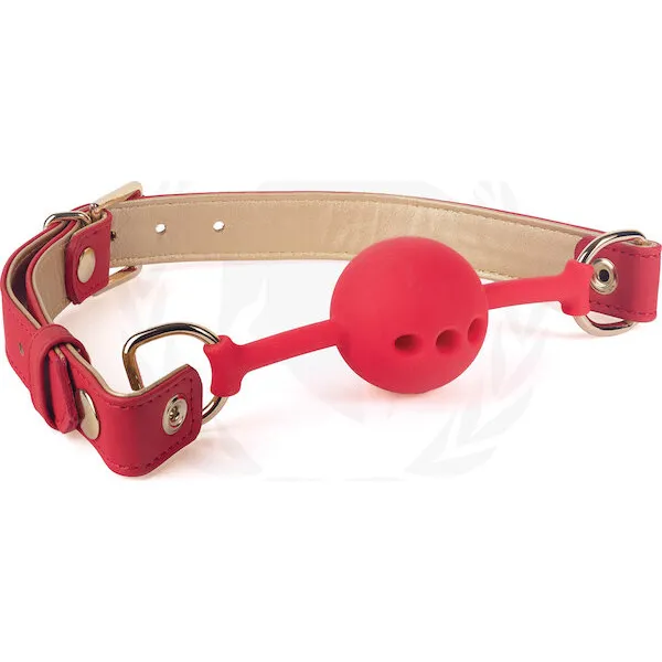 Spartacus-Silicone-Ball-Gag-w-Red-Gold-PU-Straps-46-mm
