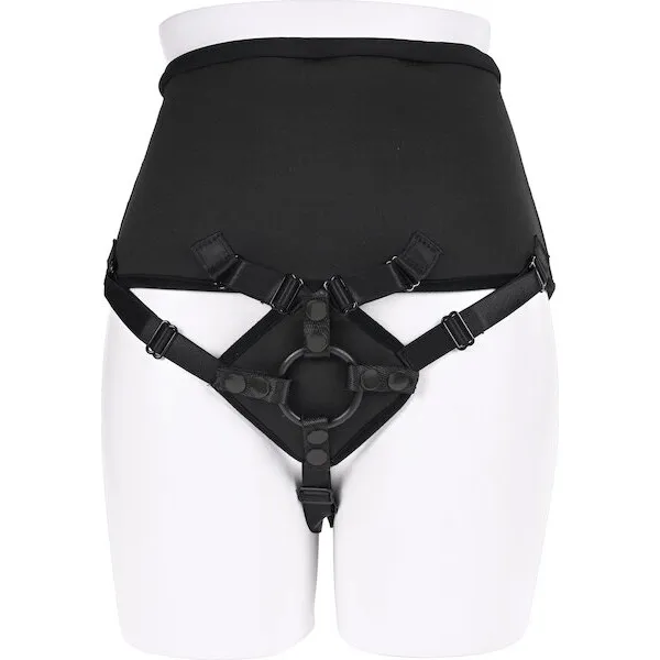 Sportsheets-High-Waisted-Strap-On-Corset-Black