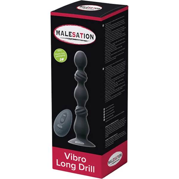 Malesation-Vibro-Long-Anal-Drill-Black