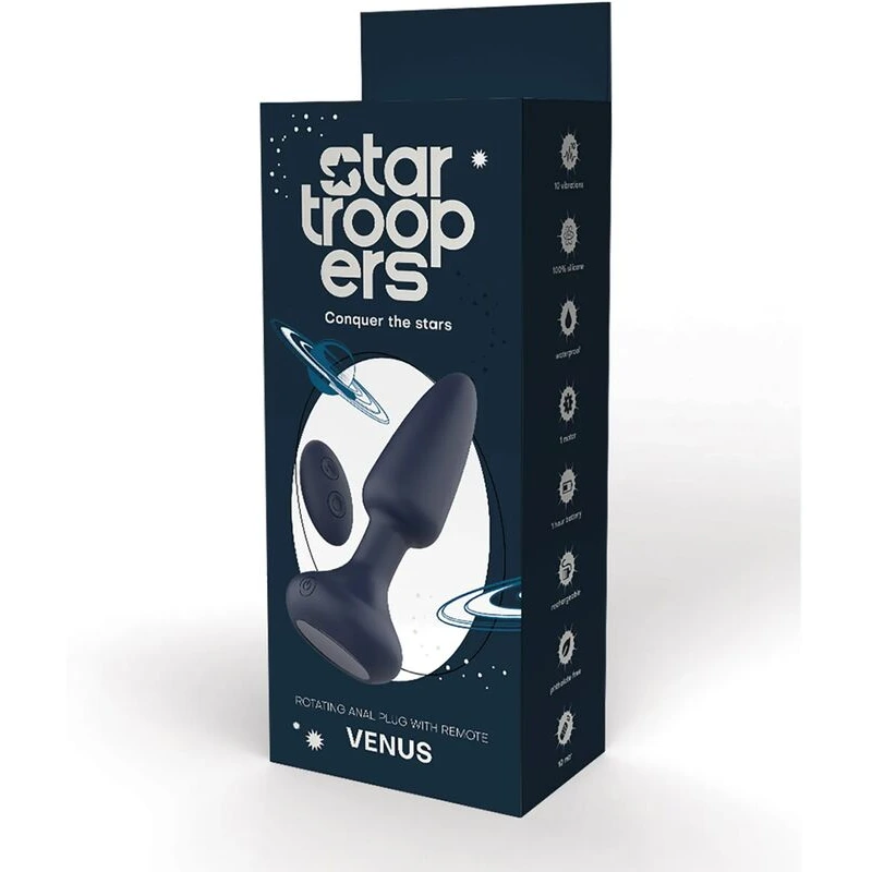 Star-Troopers-Venus-Rotating-Anal-Plug-w-Remote-Black