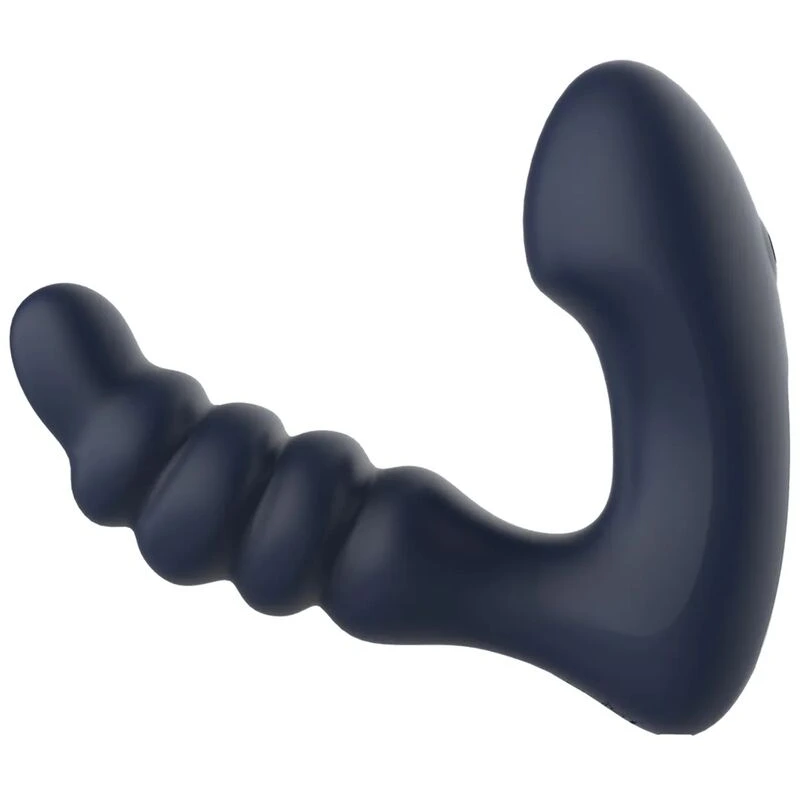 Star-Troopers-Voyager-Beaded-Strong-Prostate-Massager-w-Remote-Black