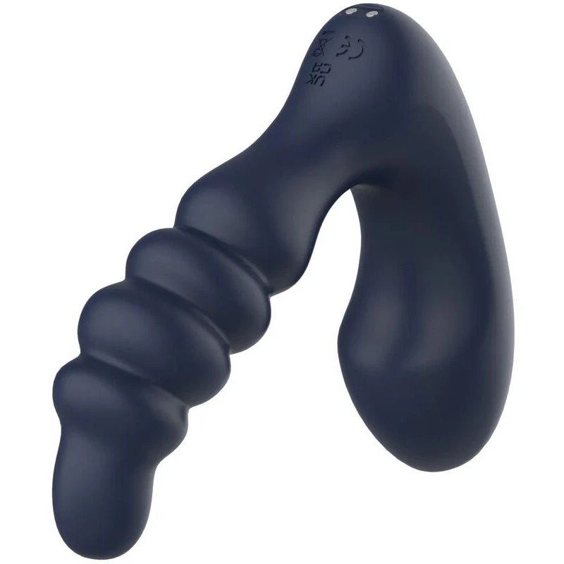 Star-Troopers-Voyager-Beaded-Strong-Prostate-Massager-w-Remote-Black