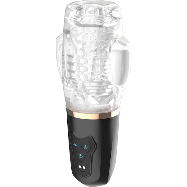 Sucking &amp; Vibrating Blowjob Sucker Male Rose 2 - Black