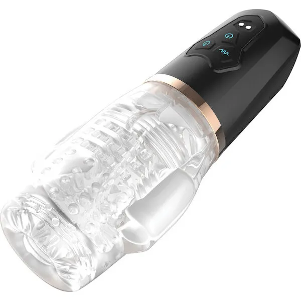 Sucking &amp; Vibrating Blowjob Sucker Male Rose 2 - Black