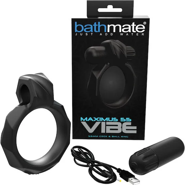 Bathmate Maximus Vibe 55 Cock Ring - Black