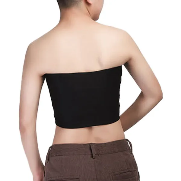 Gender-Fluid-Strapless-Chest-Compression-Binder-XXL-Black