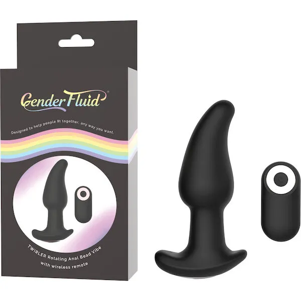 Gender-Fluid-Twirler-Anal-Vibe-w-Remote-Black