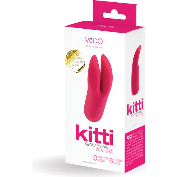 VeDO Kitti Rechargeable Dual Vibe - Foxy Pink