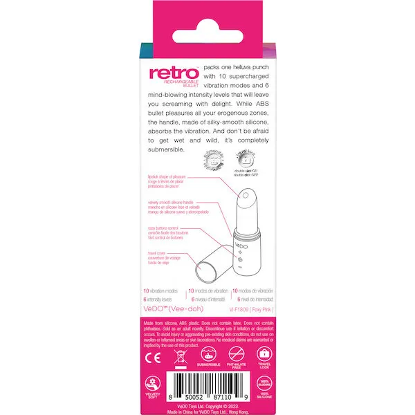 VeDO-Retro-Rechargeable-Bullet-Lip-Stick-Vibe-Pink