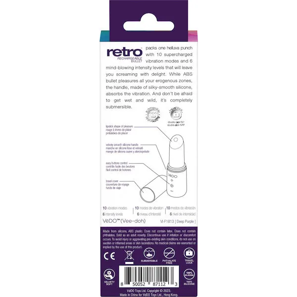 VeDO-Retro-Rechargeable-Bullet-Lip-Stick-Vibe-Purple