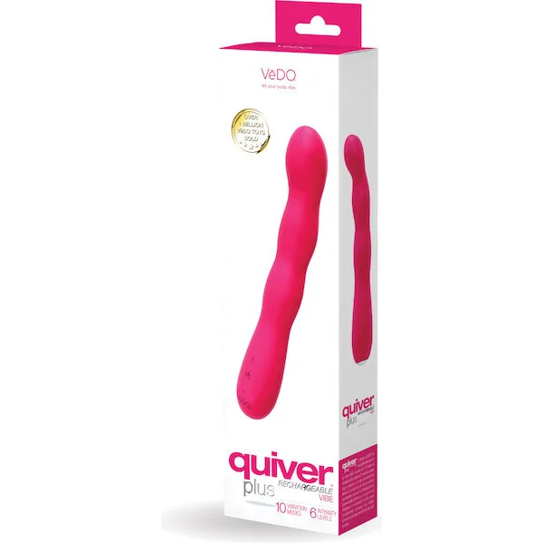 VeDO Quiver Plus Rechargeable Vibe - Foxy Pink
