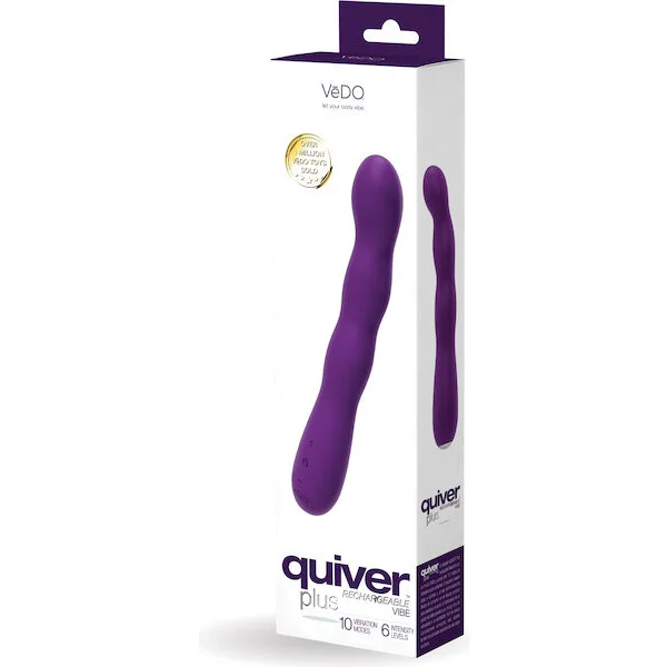 VeDO Quiver Plus Rechargeable Vibe - Deep Purple